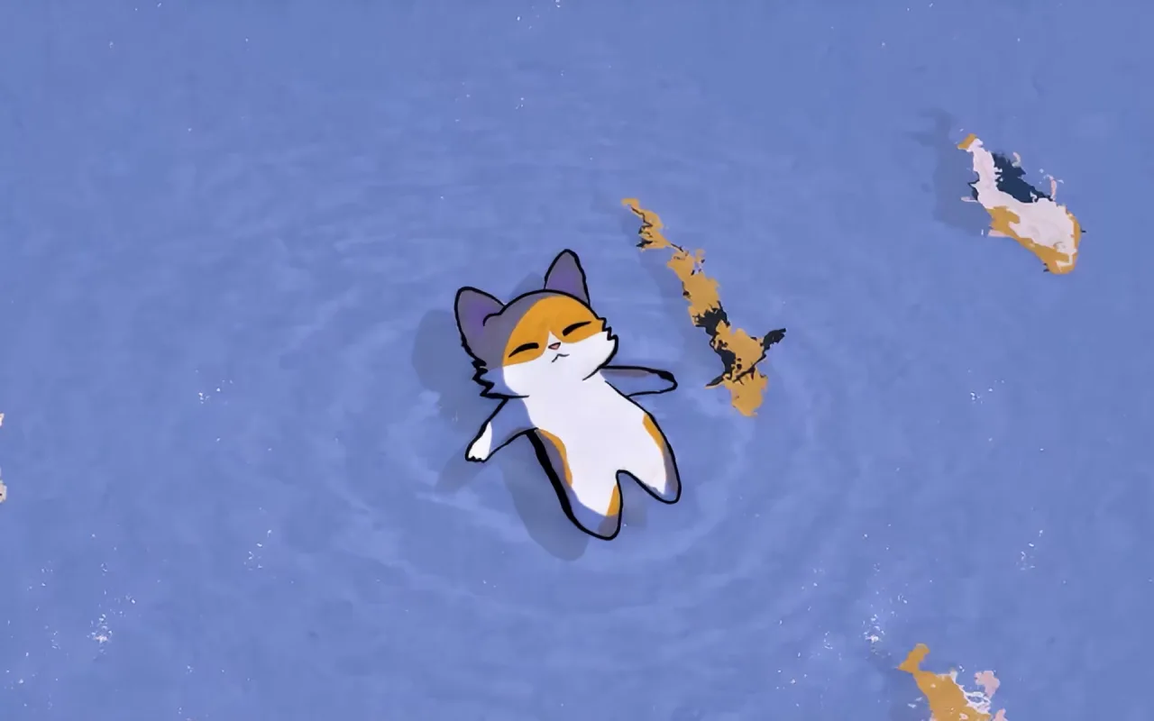 Floating Cat live wallpaper preview