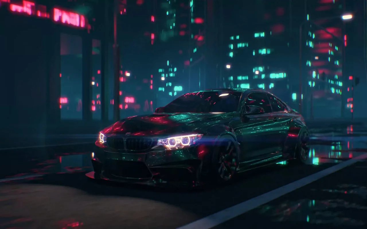 BMW M4 Liberty Walk live wallpaper preview