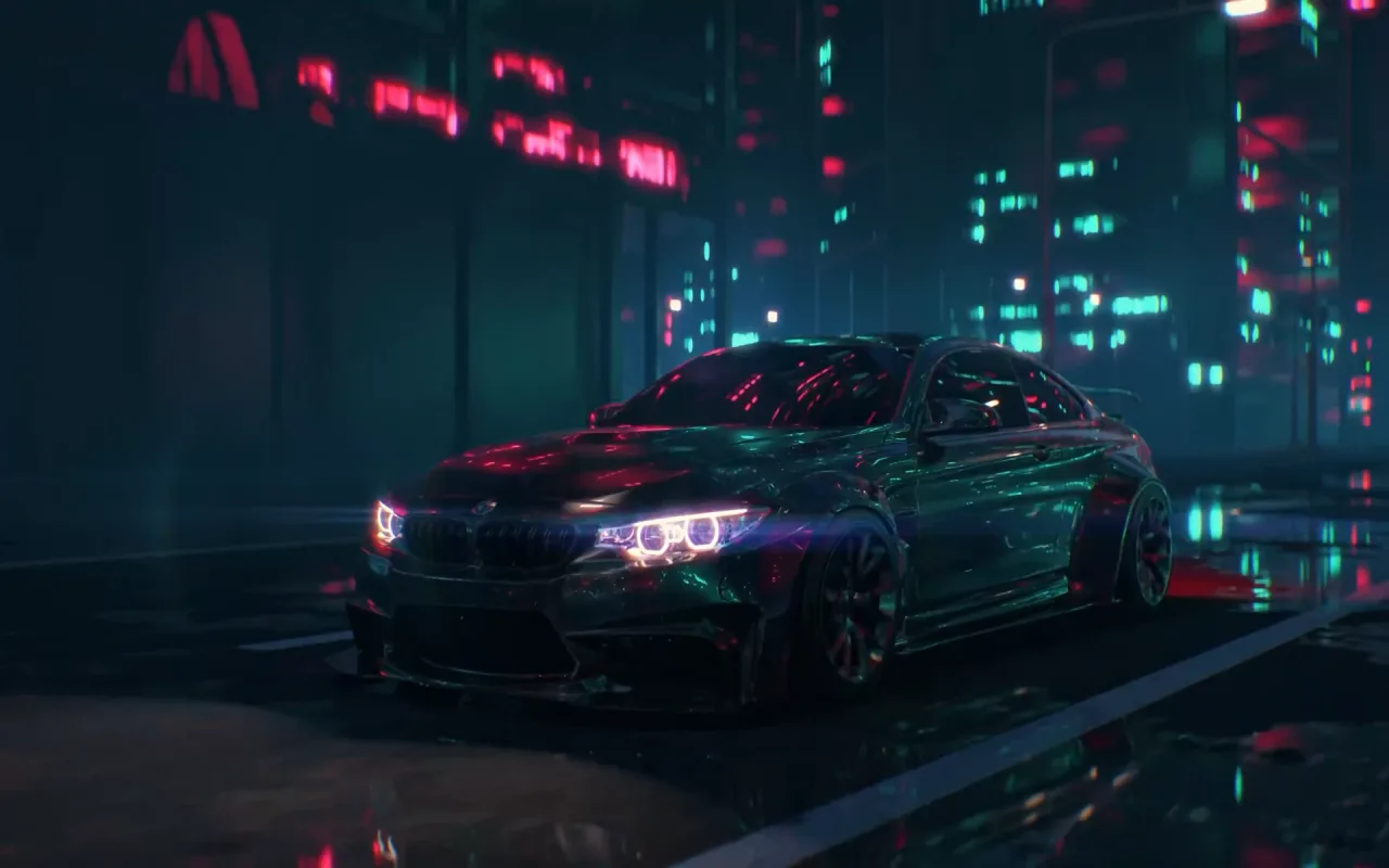 BMW M4 Liberty Walk live wallpaper preview