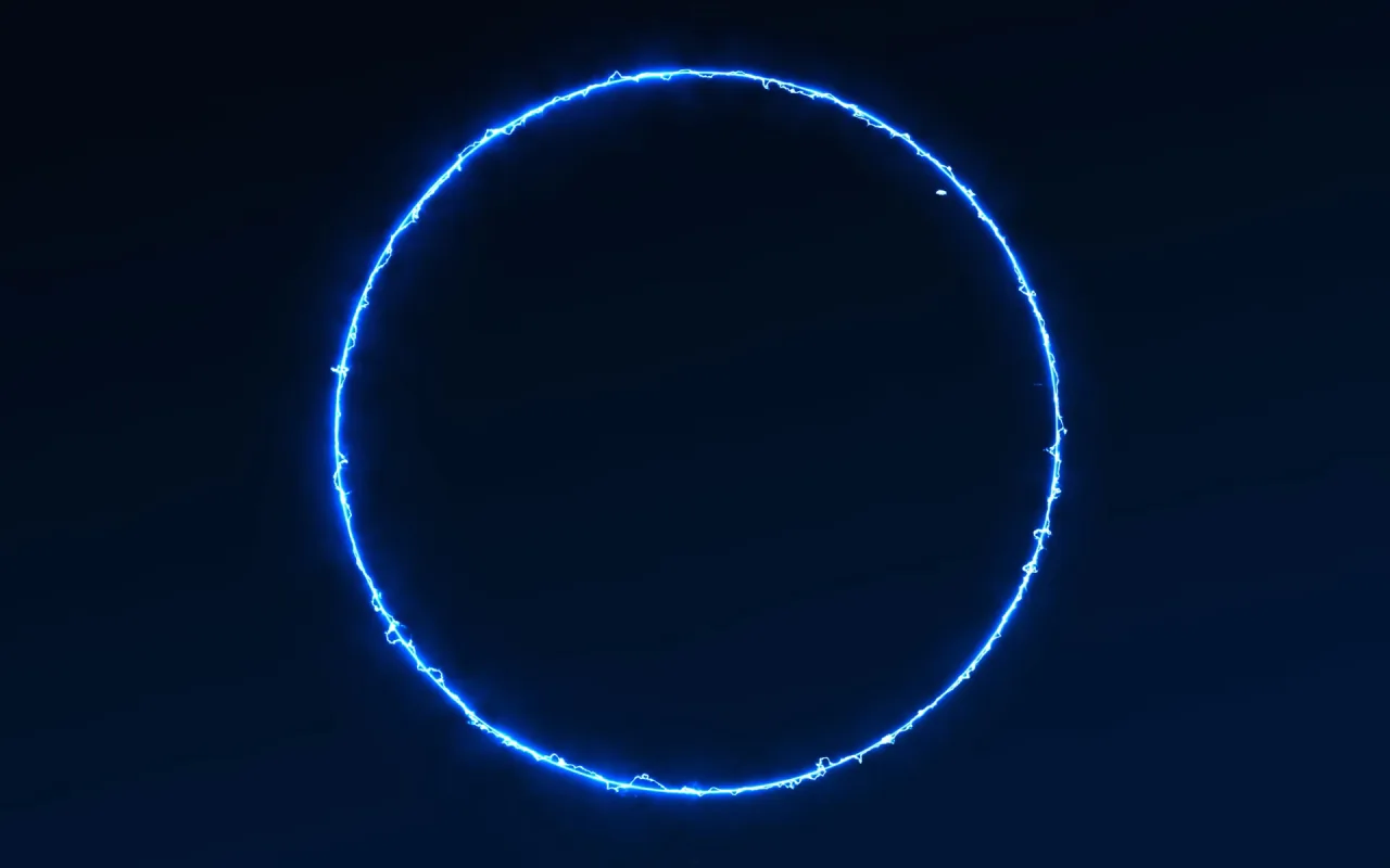 Electrict lightning blue circle live wallpaper preview