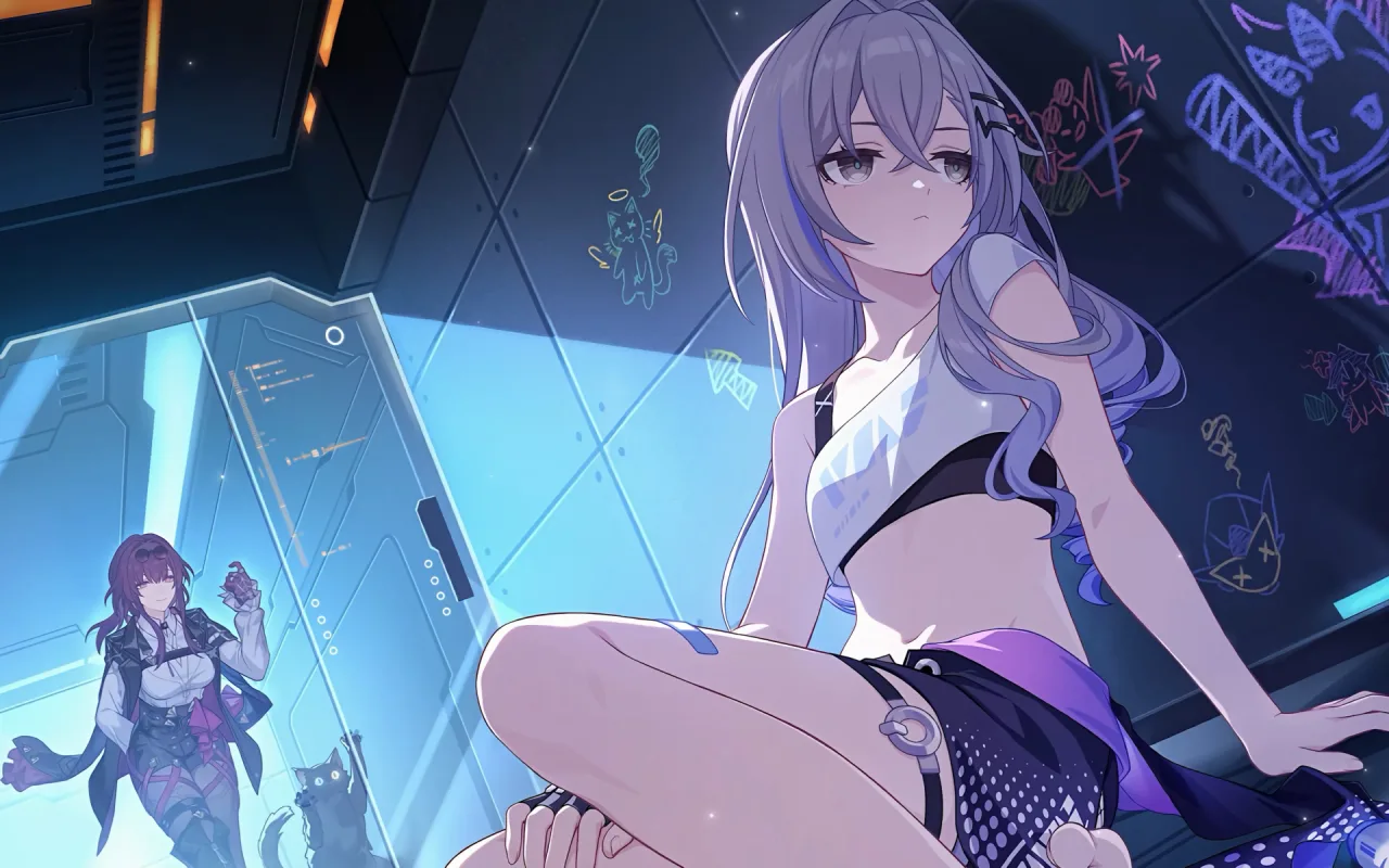 Star Rail Silverwolf live wallpaper preview