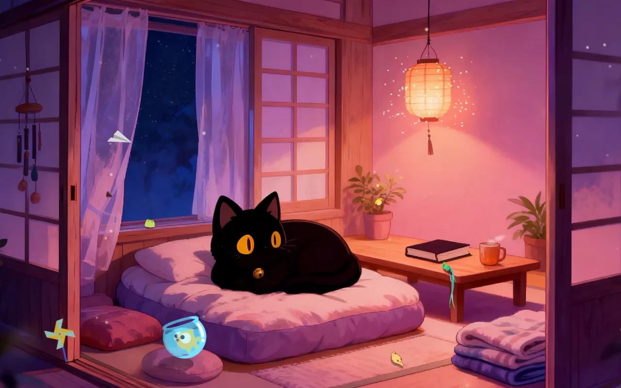 Sleeping on the Futon live wallpaper preview