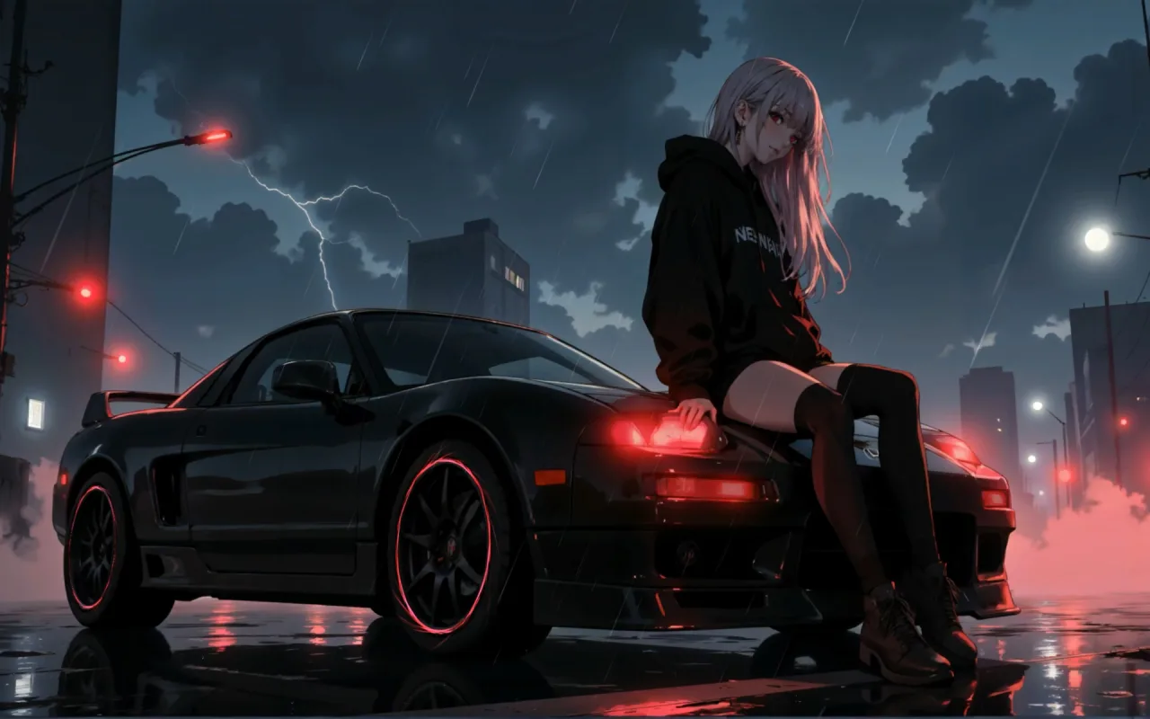 Racing Girl live wallpaper preview