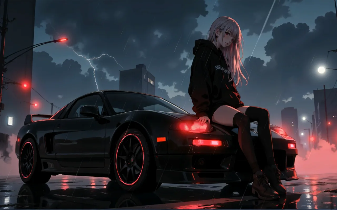 Racing Girl live wallpaper preview