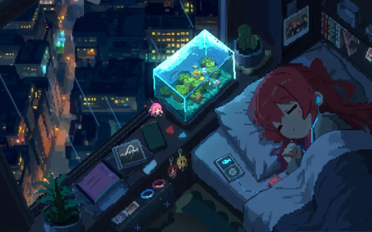 Kita Ikuyo Sleeping live wallpaper preview