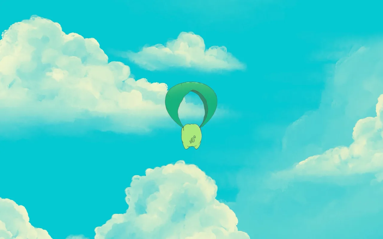 Frog Gliding In Blue Sky live wallpaper preview