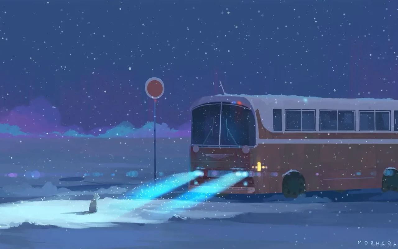 Winter Bus live wallpaper preview