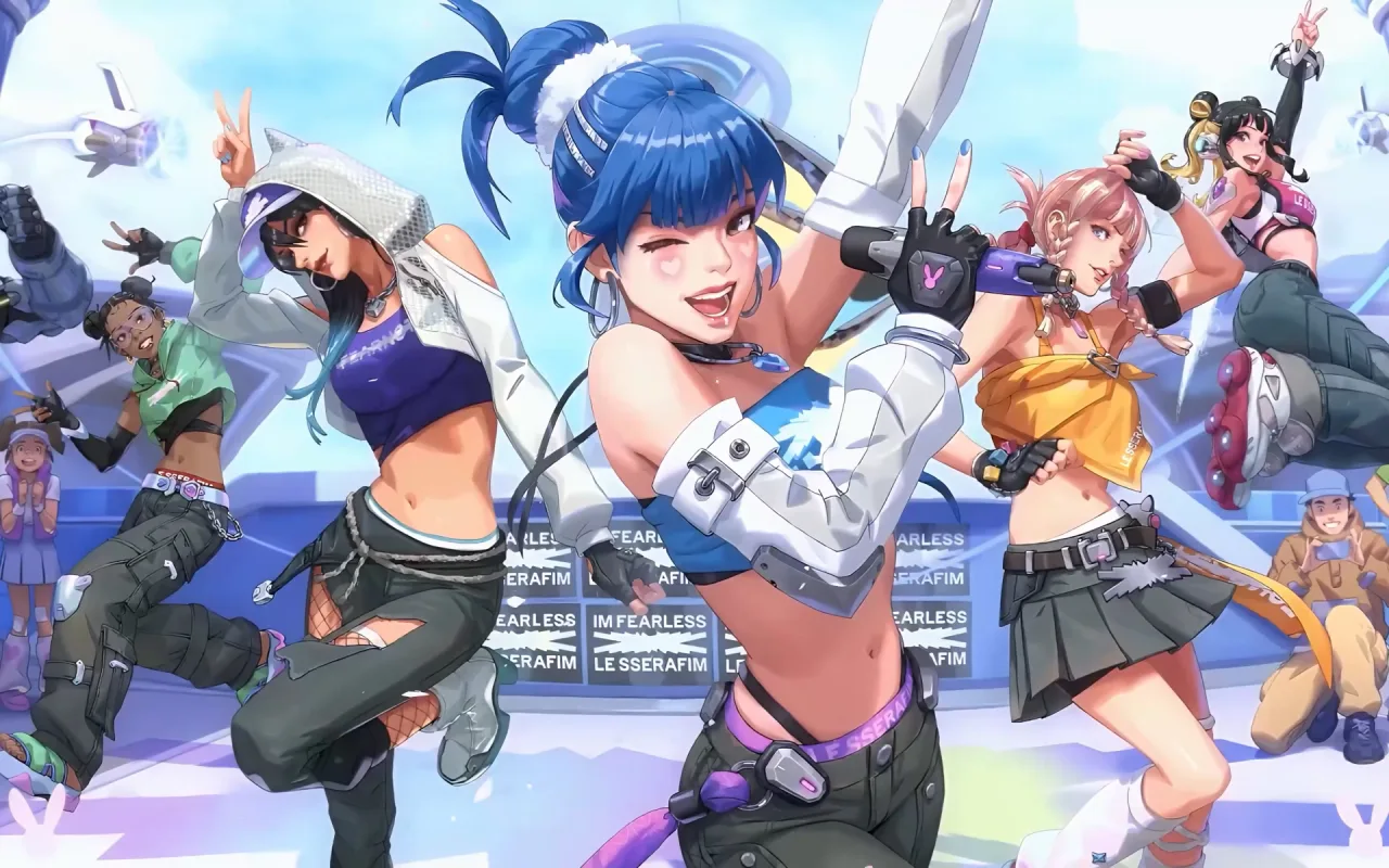 Overwatch x Le Sserafim live wallpaper preview