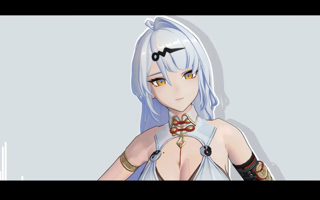 White Hair Anime Girl live wallpaper preview