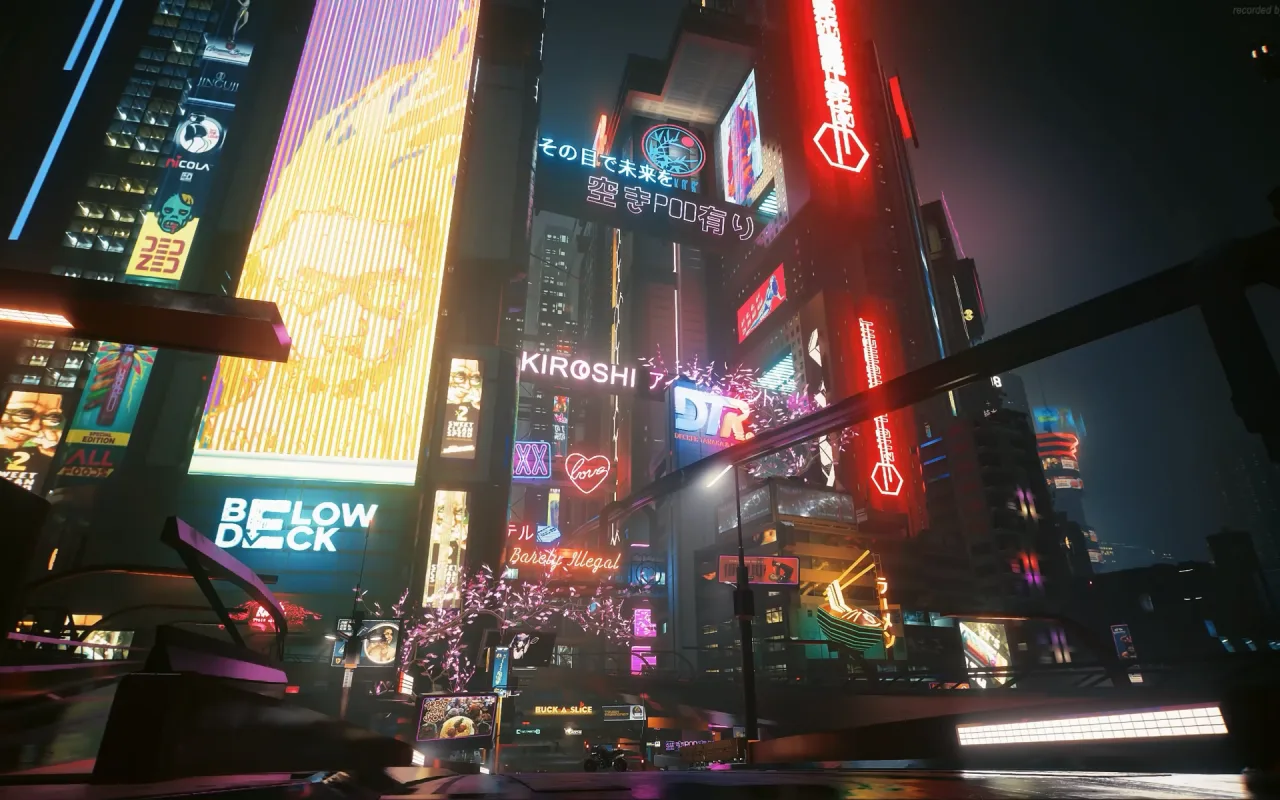 Night City Cyberpunk 2077 live wallpaper preview