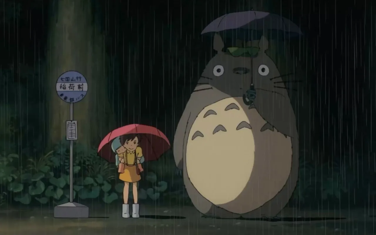 Totoro In The Rain live wallpaper preview