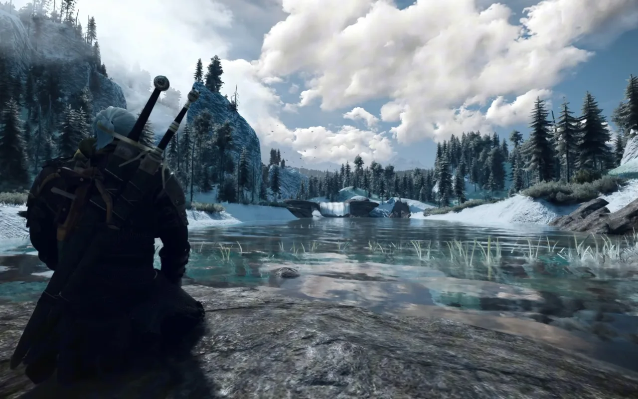 Witcher Winter Meditation live wallpaper preview