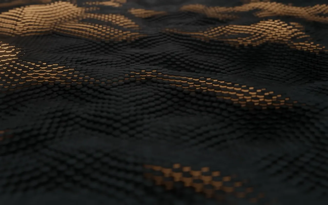 Hex Wave Dark live wallpaper preview
