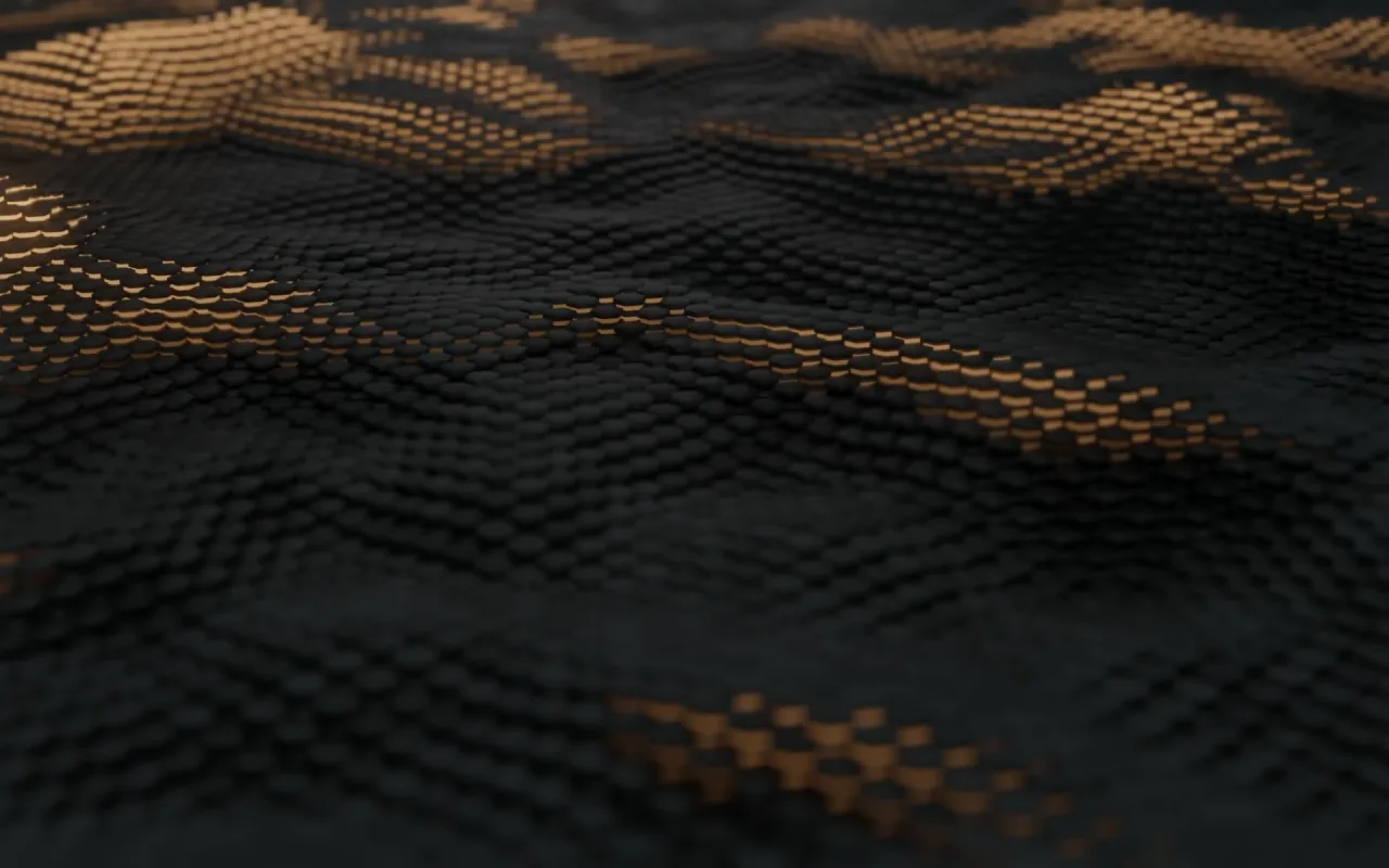 Hex Wave Dark live wallpaper preview