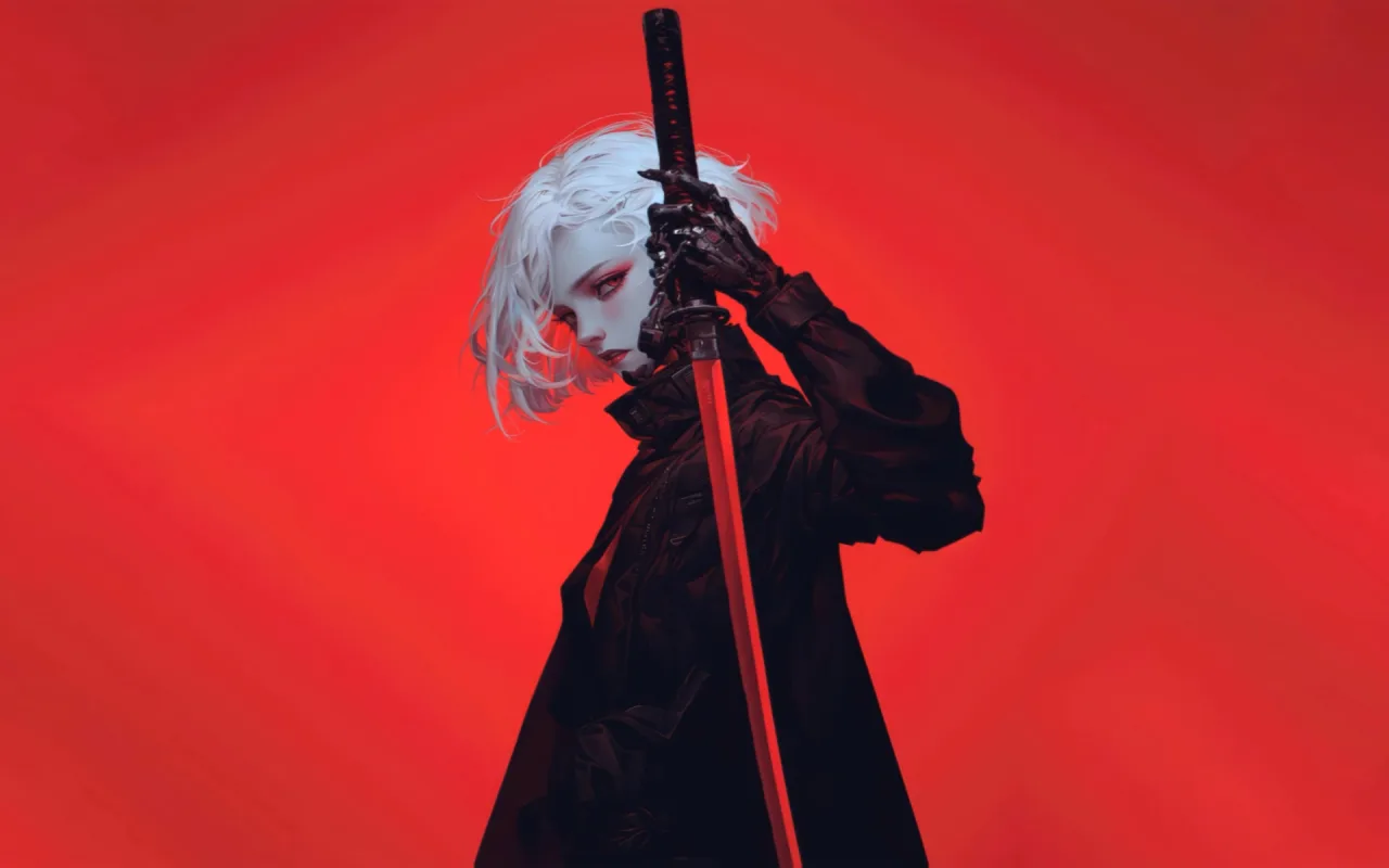 red girl live wallpaper preview