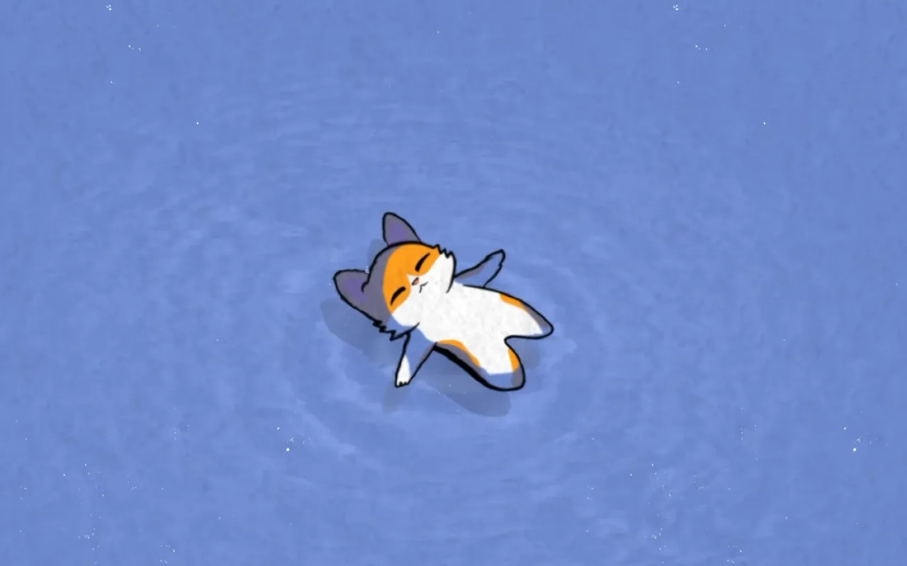 Floating Cat live wallpaper preview