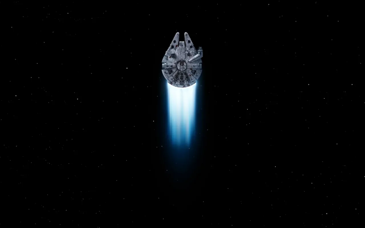 Millennium falcon live wallpaper preview