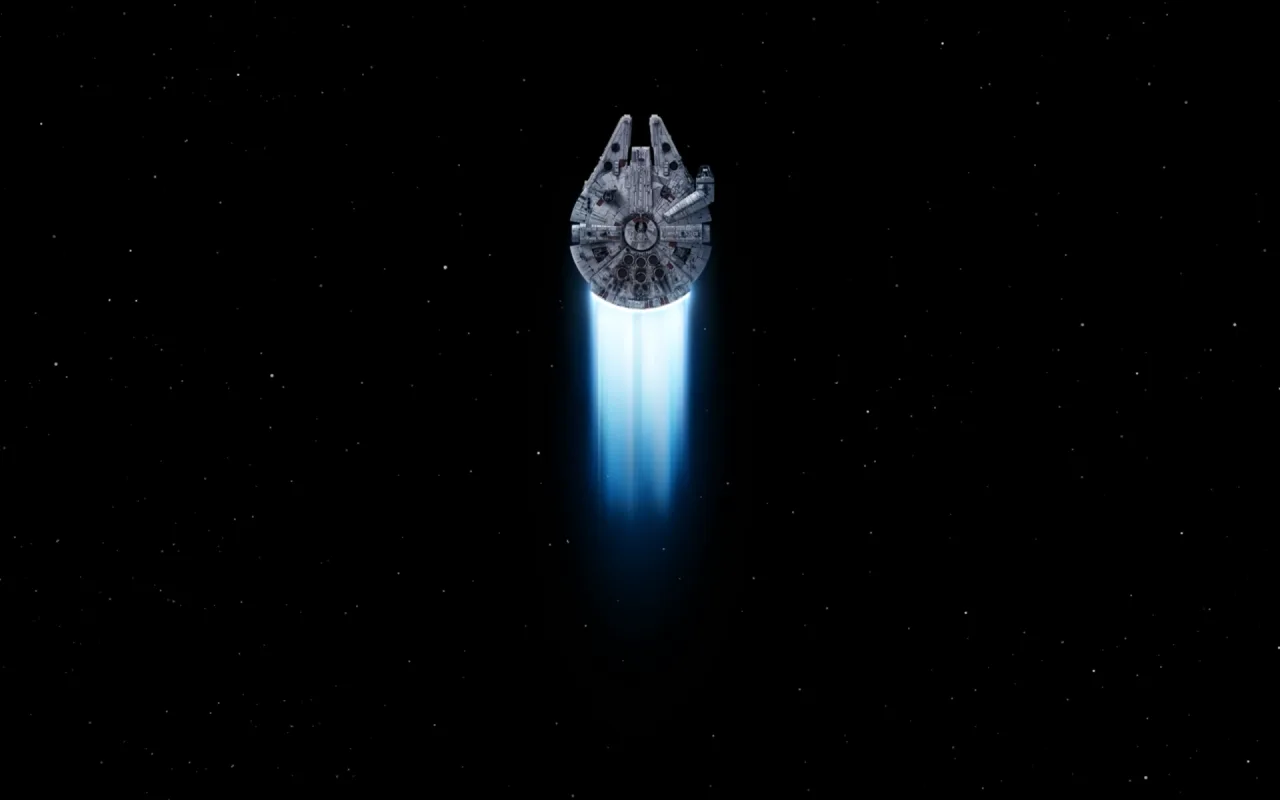 Millennium falcon live wallpaper preview