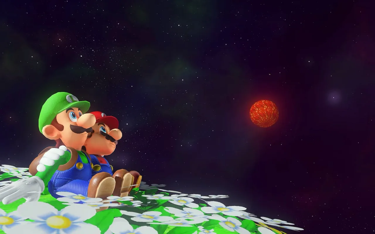 Super Mario Galaxy live wallpaper preview