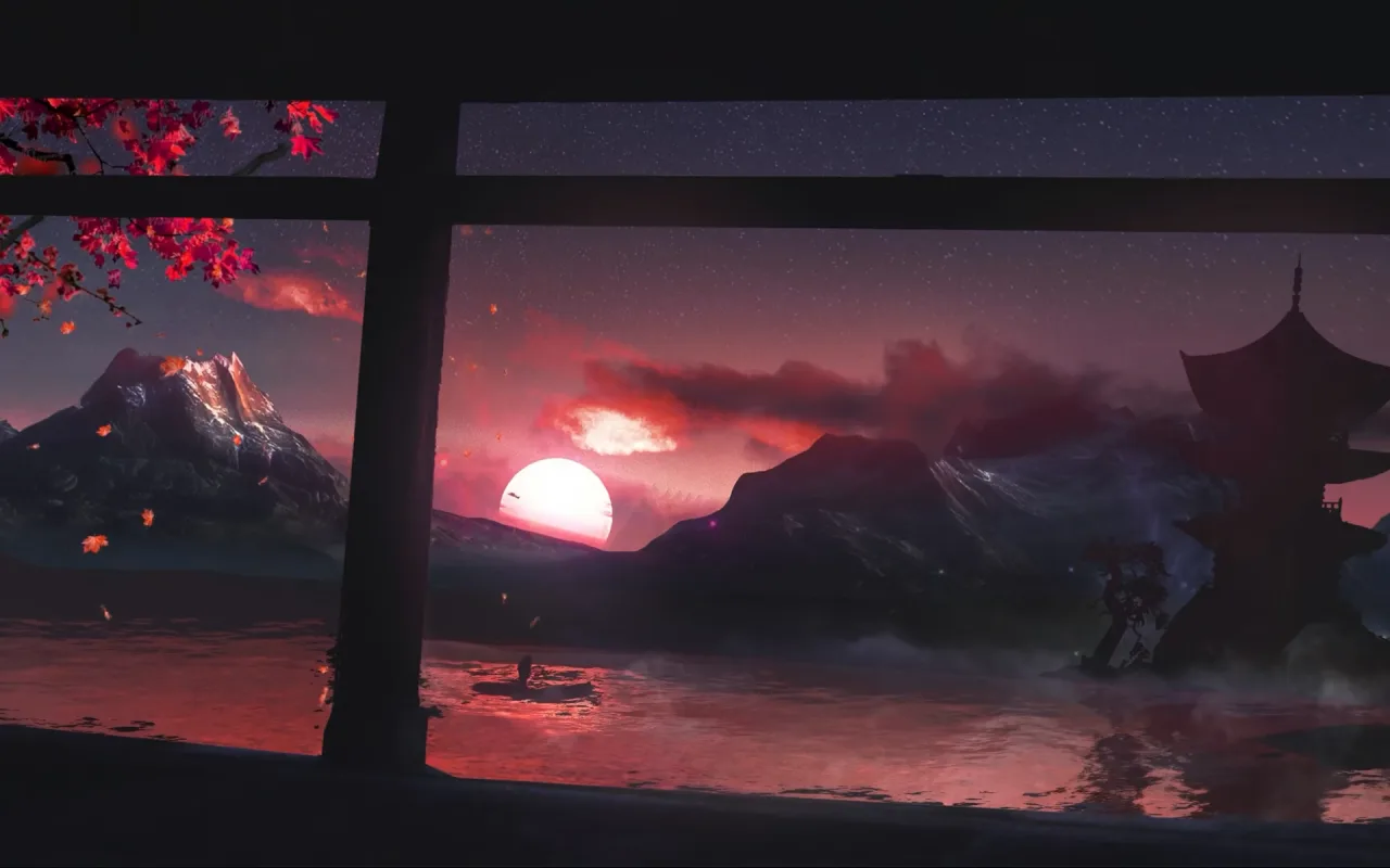 Sakura Sunset live wallpaper preview