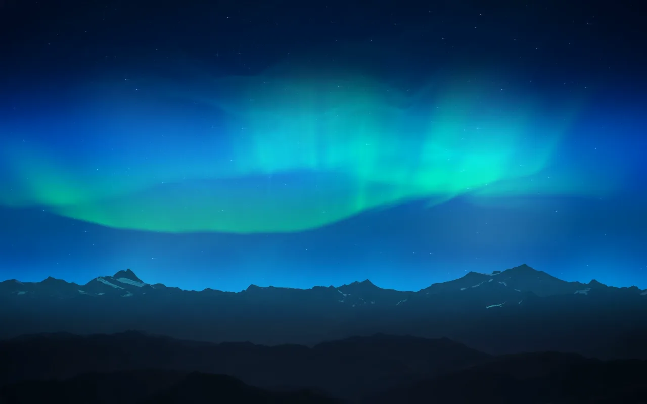 Aurora Mountains live wallpaper preview