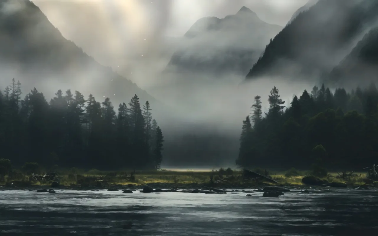 The Misty River Forest live wallpaper preview