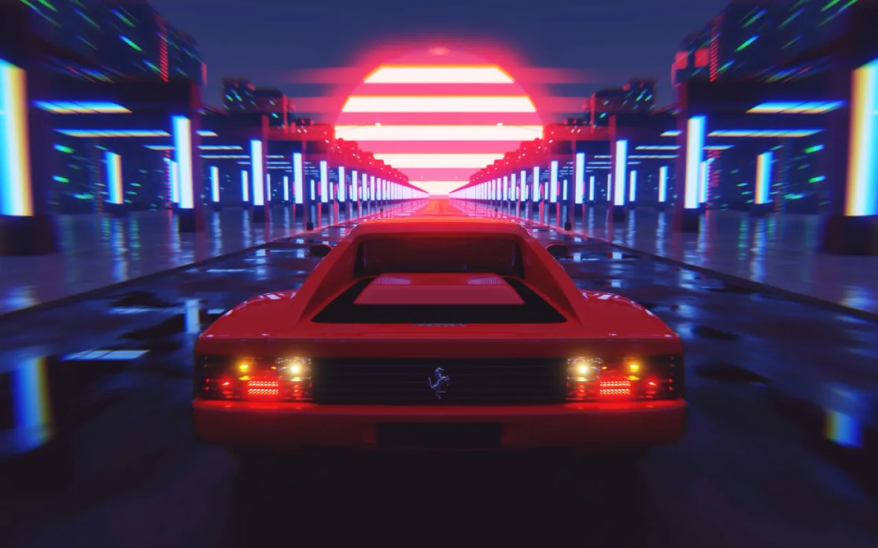 Ferrari Synth live wallpaper preview