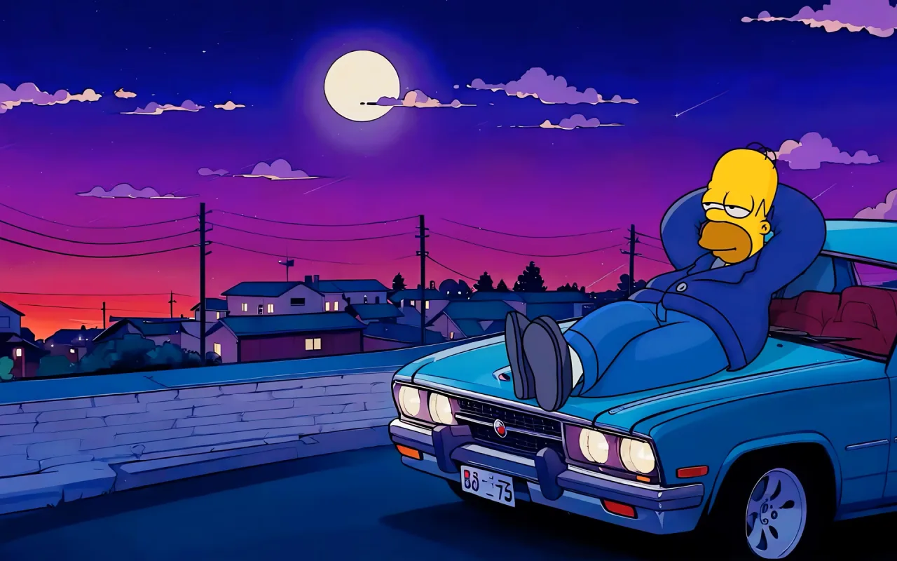 Homer Chill live wallpaper preview