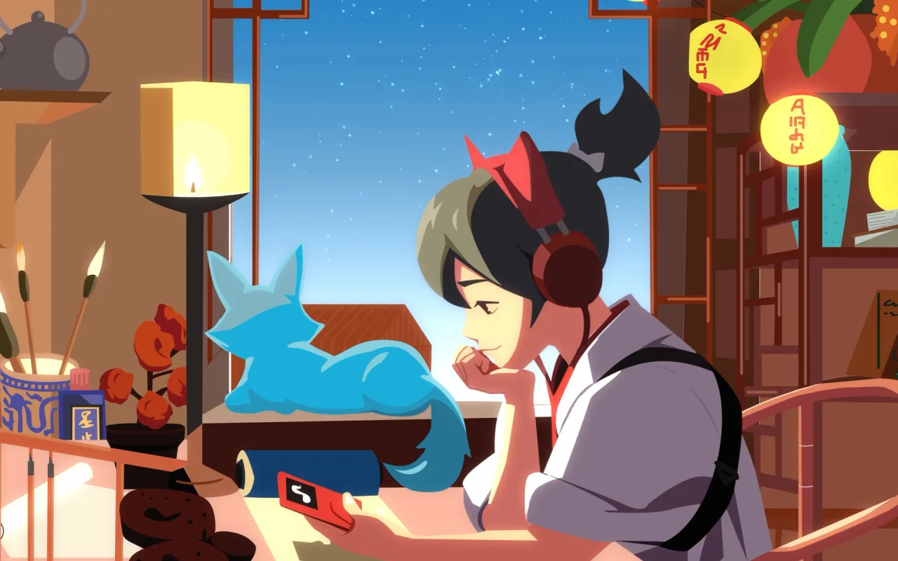 Lofi Kiri live wallpaper preview