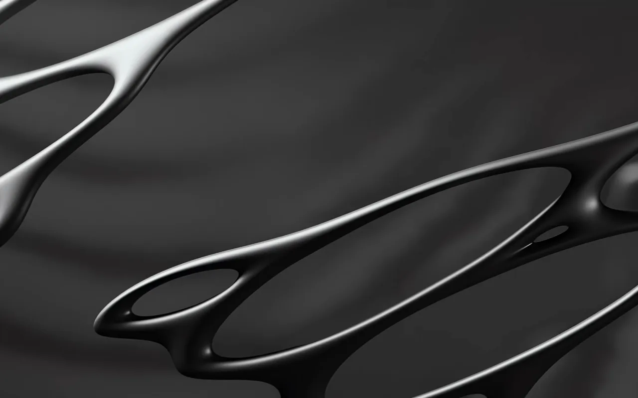 Black Chrome Abstract live wallpaper preview