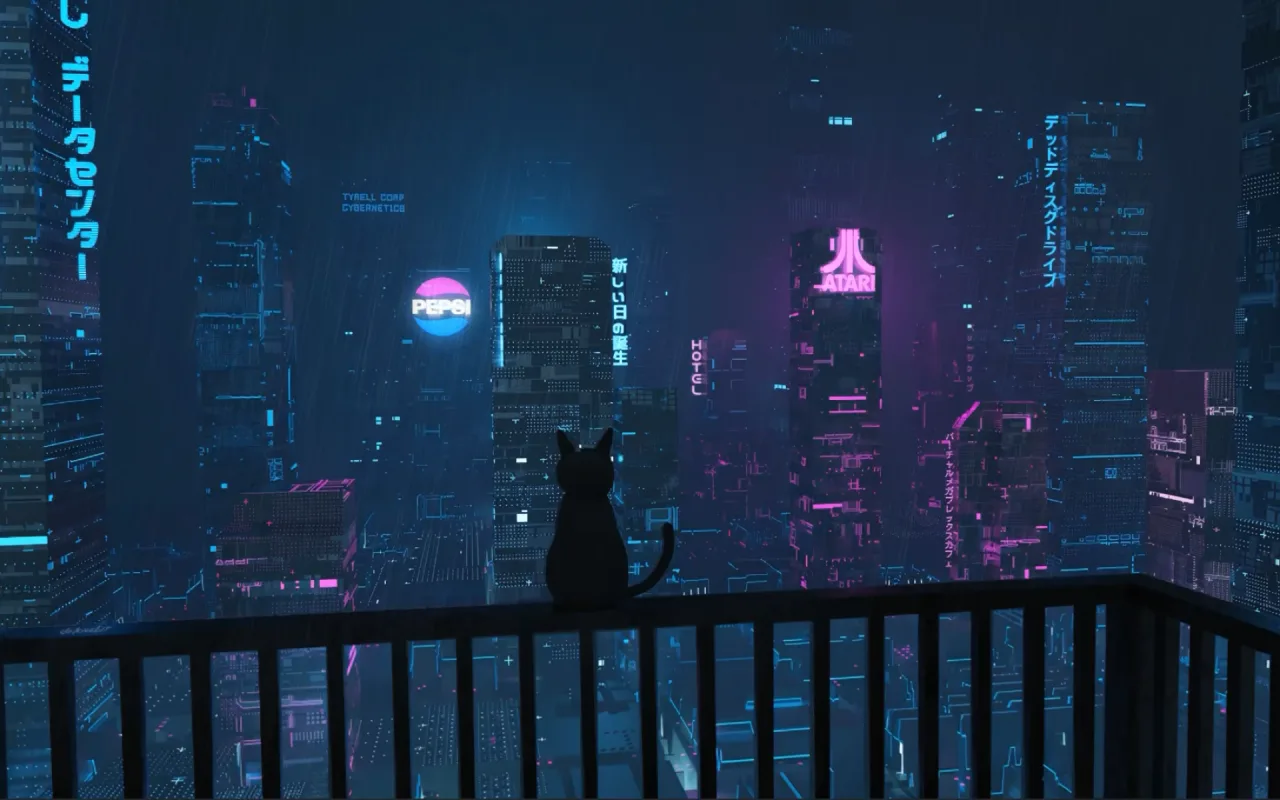 City Cat live wallpaper preview
