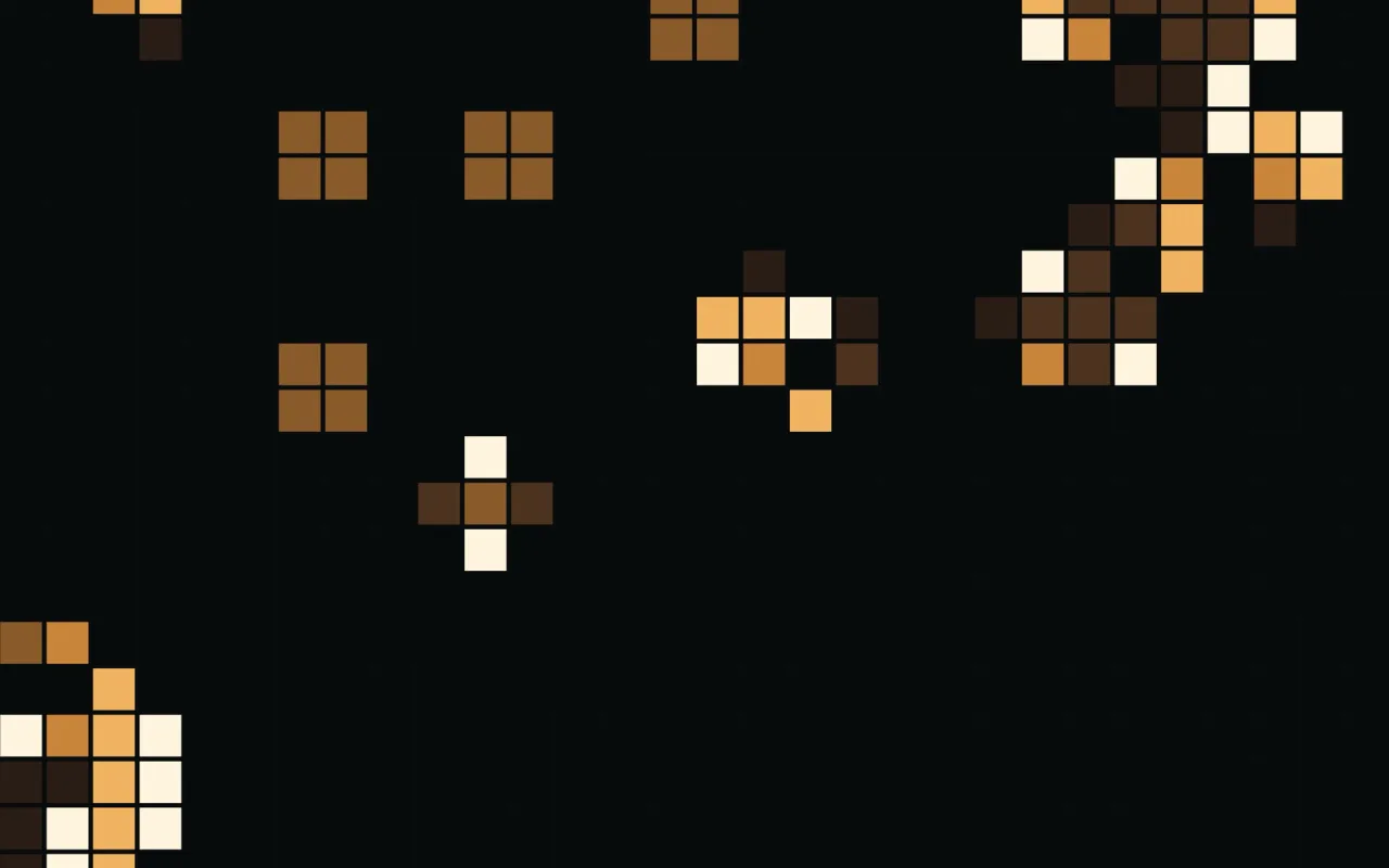 Conway's Game of Life Amber live wallpaper preview