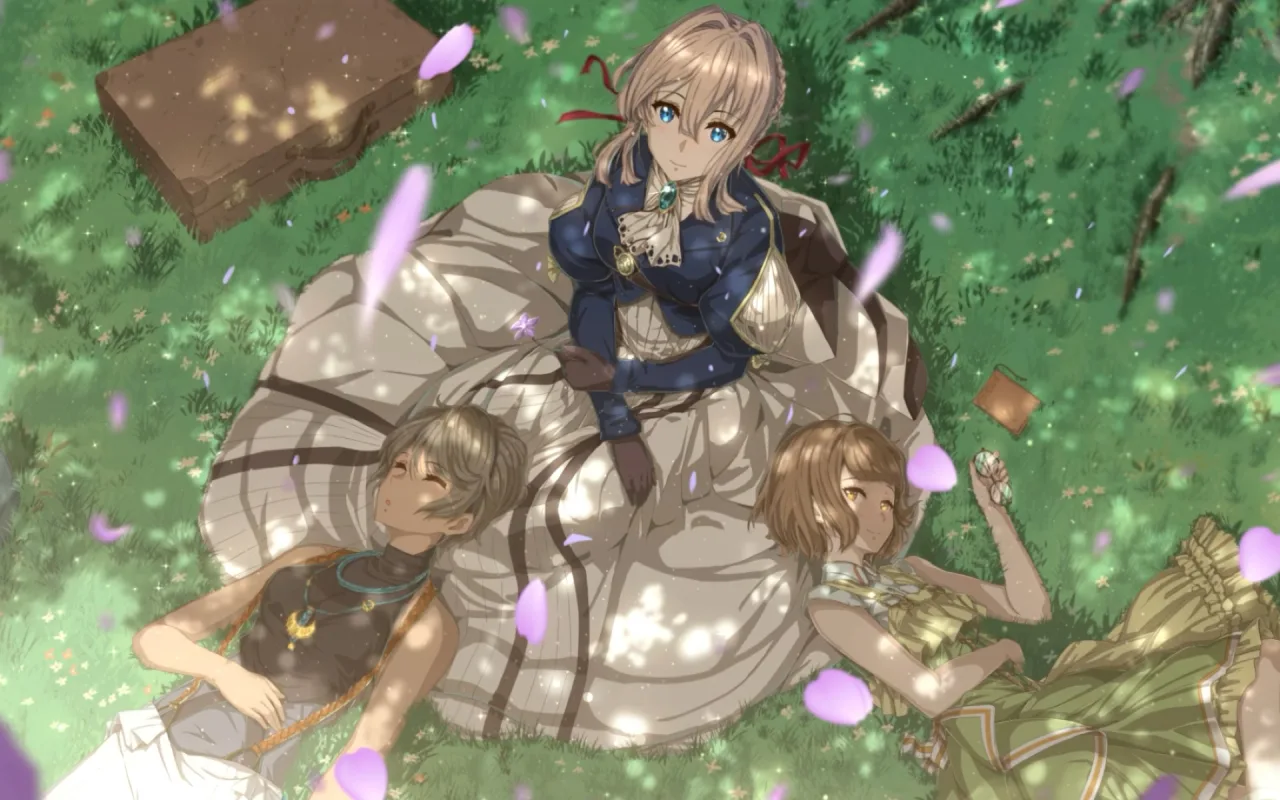 Violet, Iris And Erica Relaxing Together live wallpaper preview
