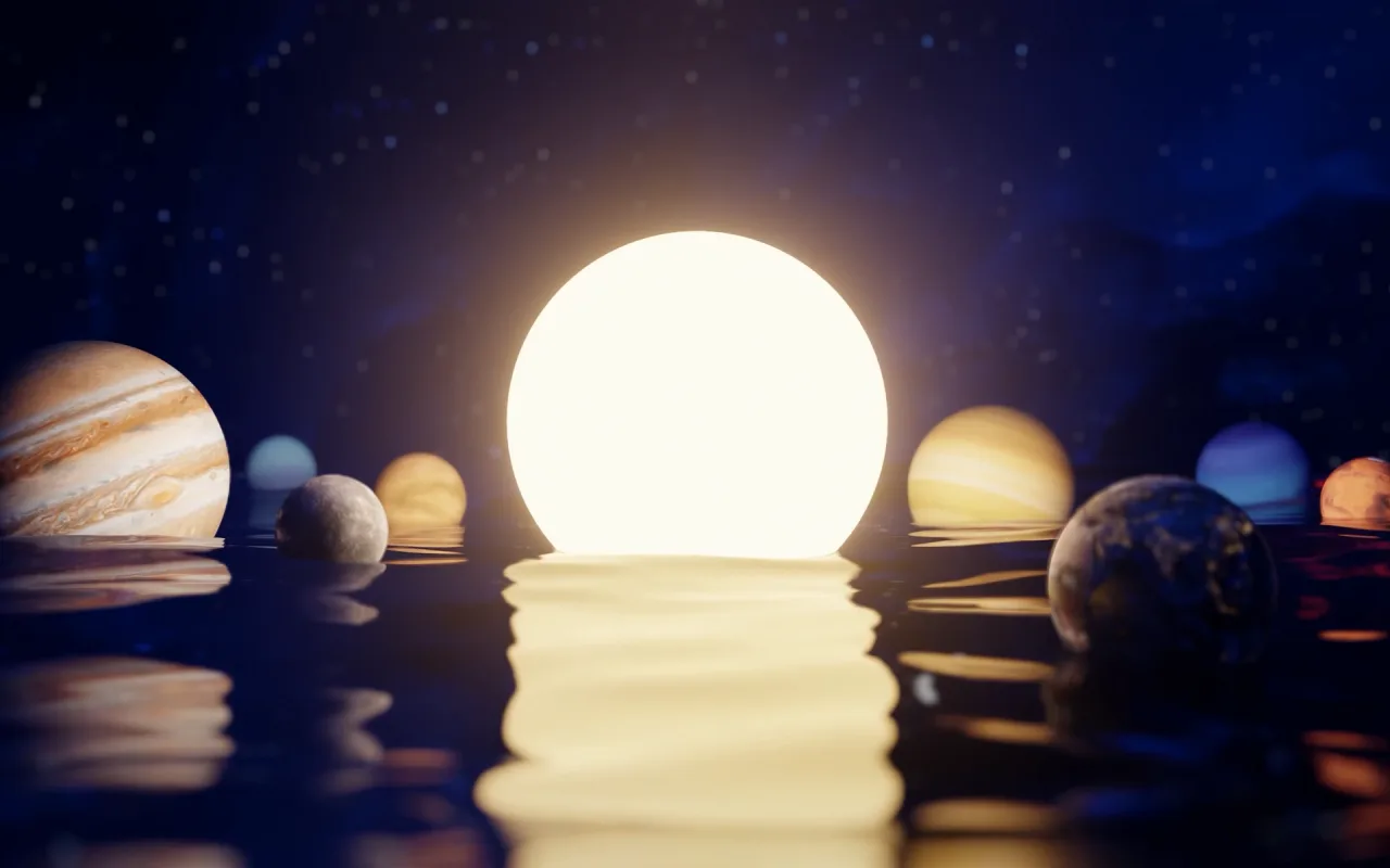 Floating Solar System live wallpaper preview