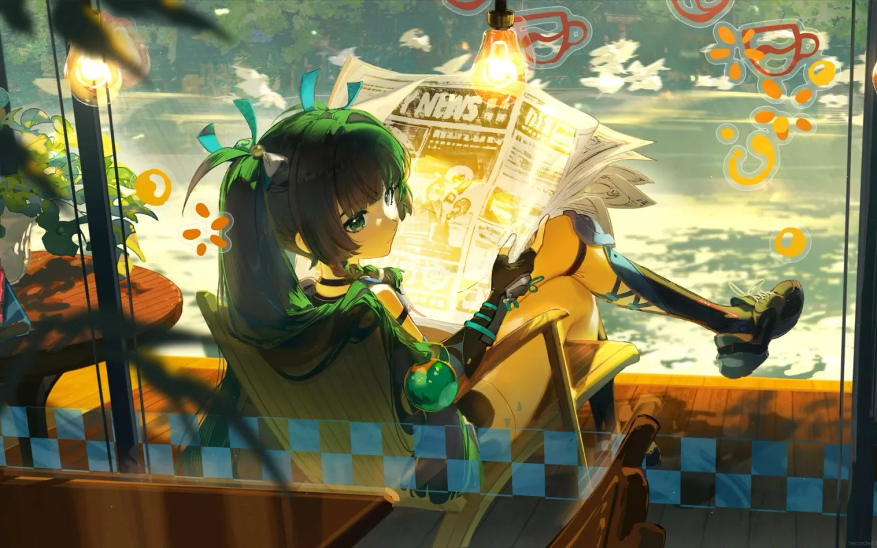 Qingyi Reading Newspaper live wallpaper preview