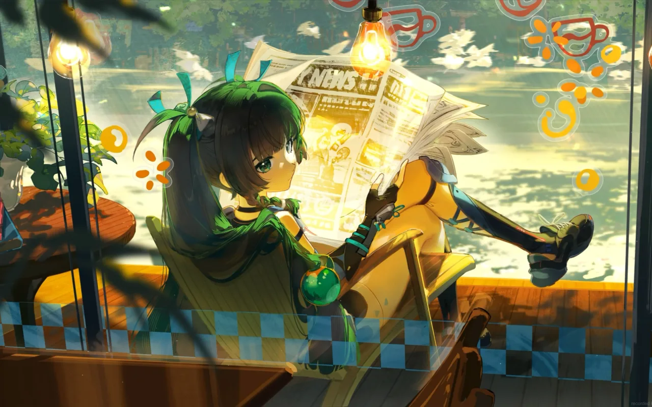 Qingyi Reading Newspaper live wallpaper preview