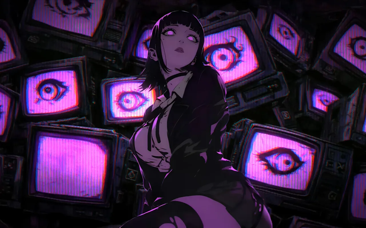 Dark Purple Girl live wallpaper preview