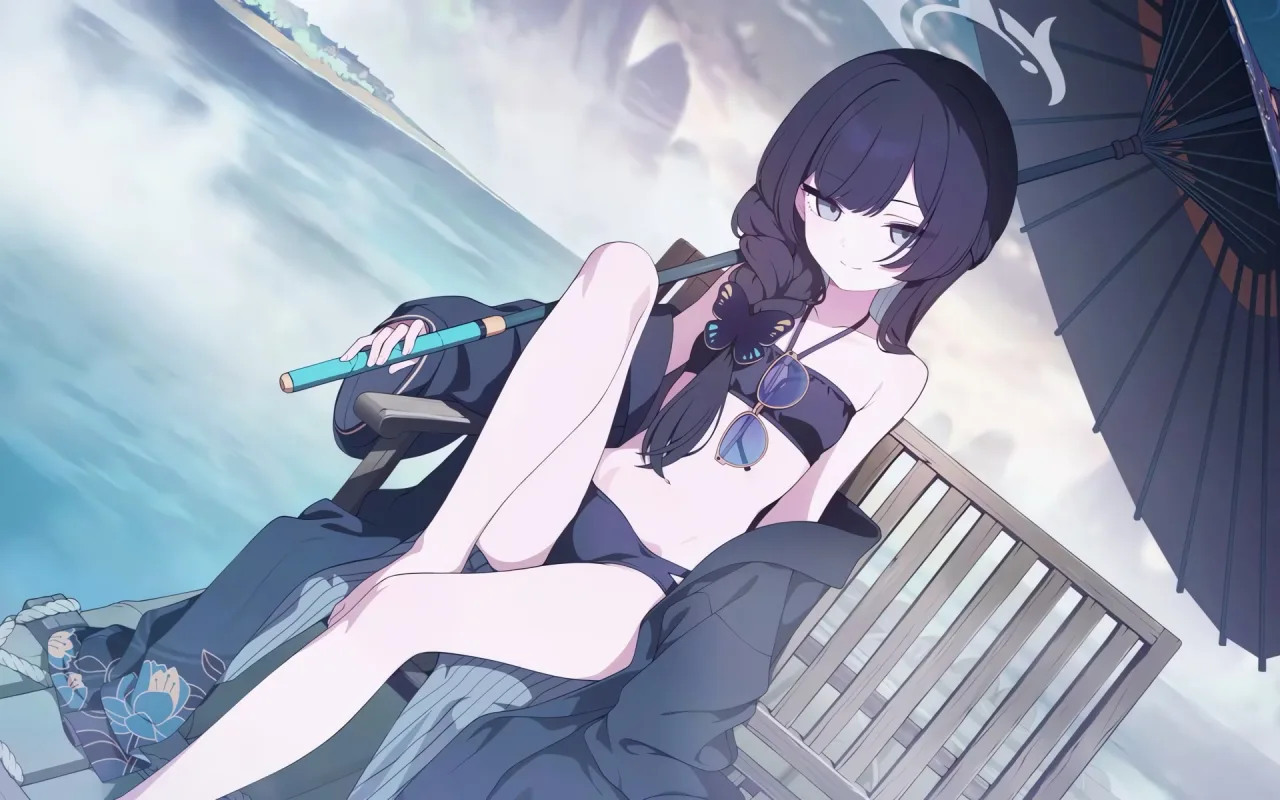 Kisaki Swimsuit live wallpaper preview