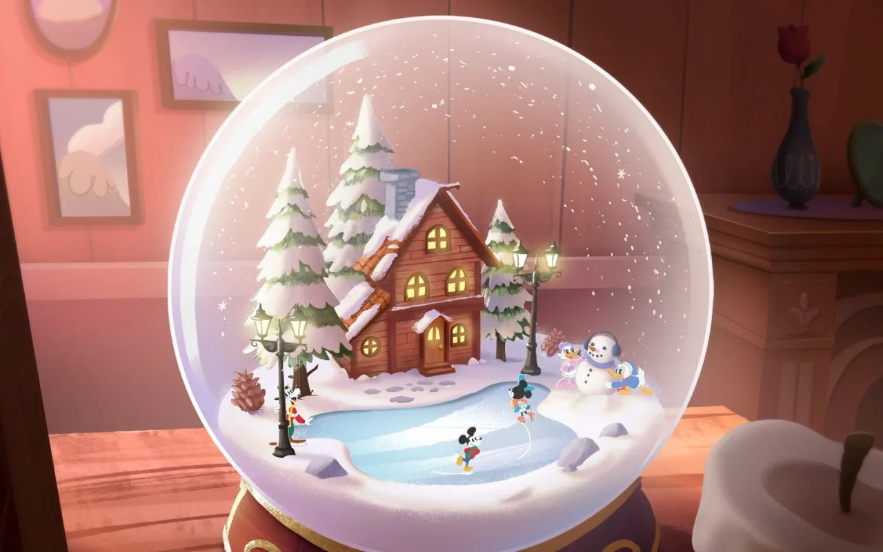 Mickey & Friends Snow Globe live wallpaper preview