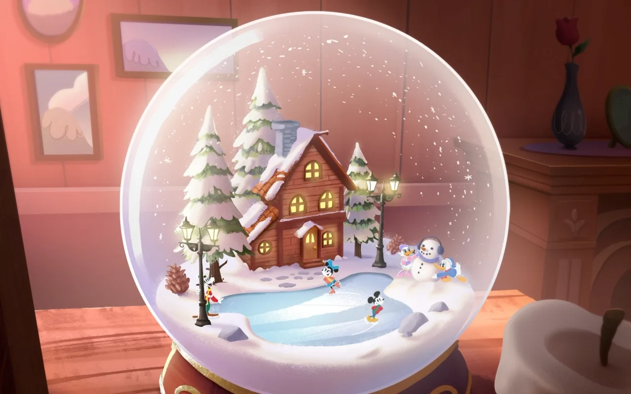 Mickey & Friends Snow Globe live wallpaper preview