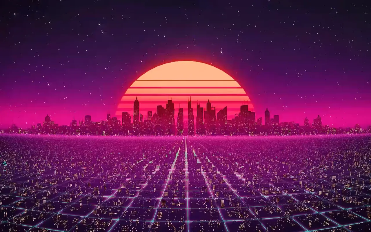 Synth City live wallpaper preview