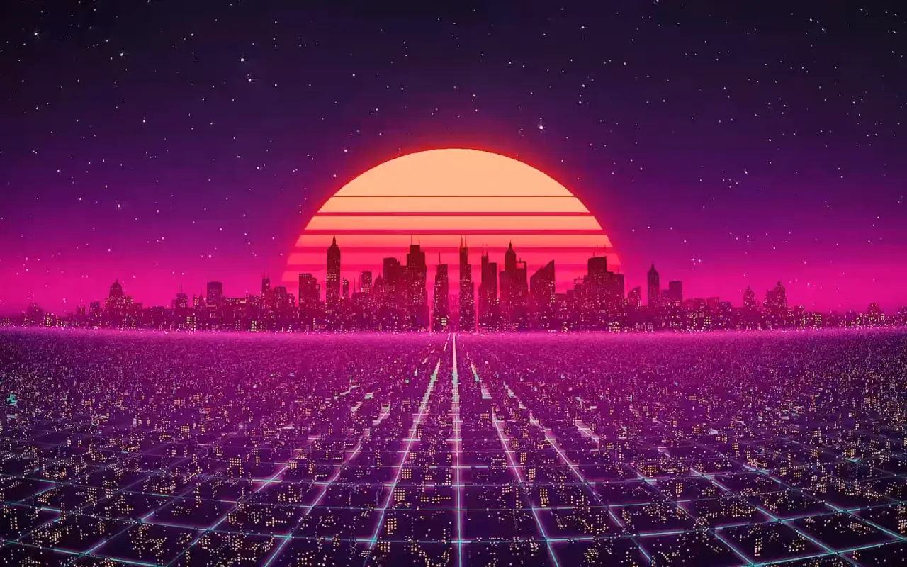 Synth City live wallpaper preview