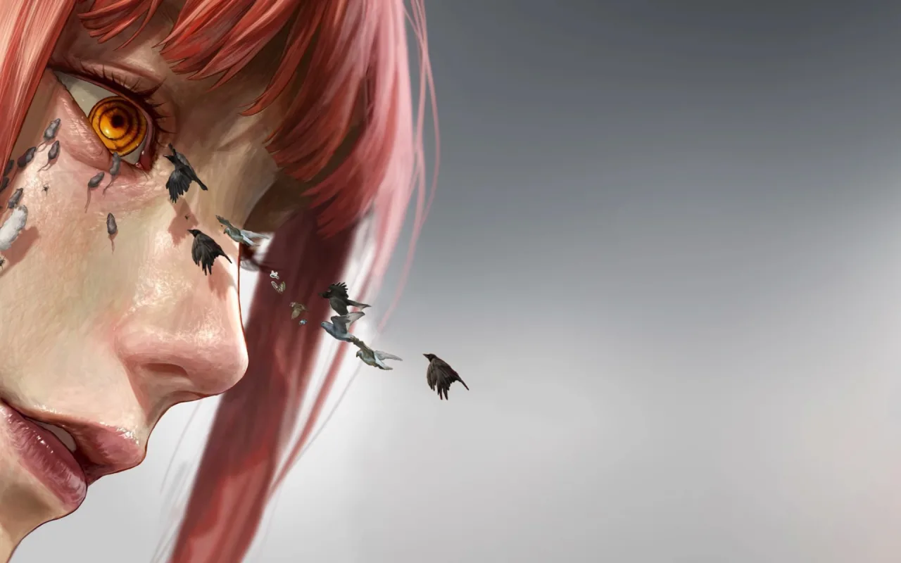 Makima Watching live wallpaper preview