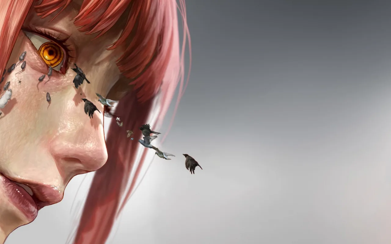 Makima Watching live wallpaper preview