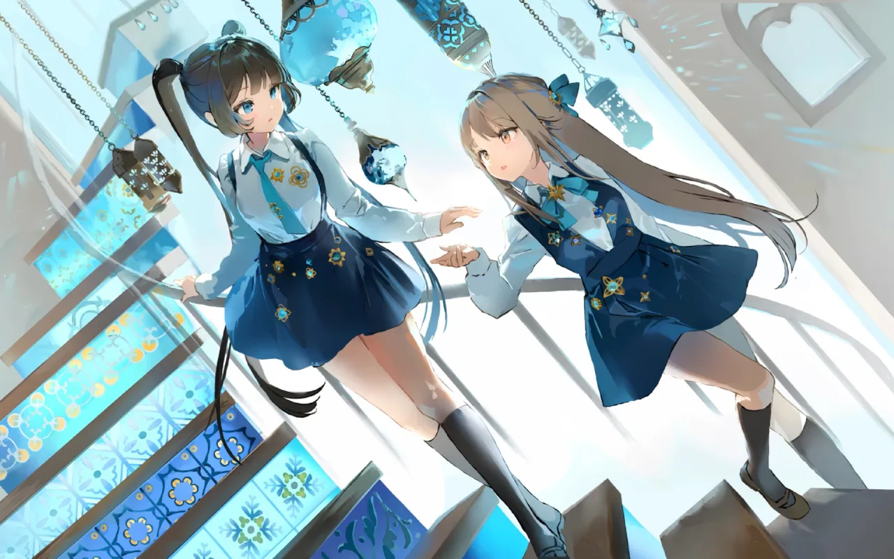 Blue Staircase Reverie live wallpaper preview