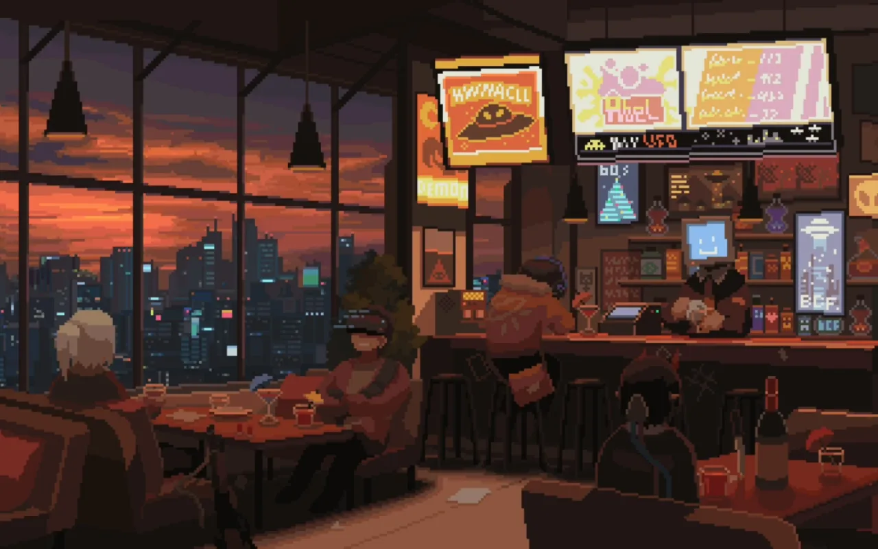 Retro City Bar live wallpaper preview