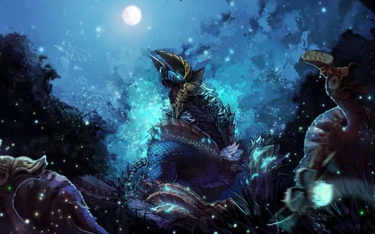 Monster Hunter Zinogre live wallpaper preview