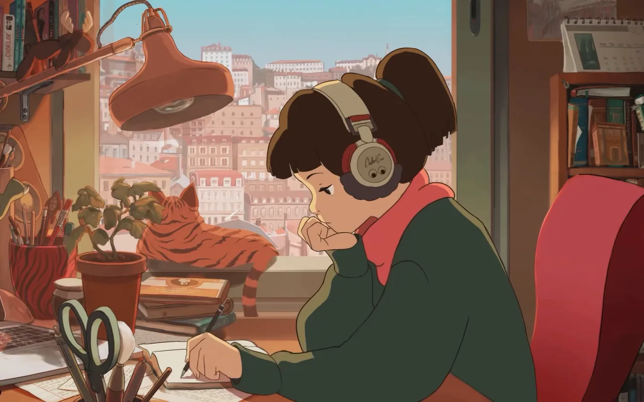 Lofi Girl live wallpaper preview
