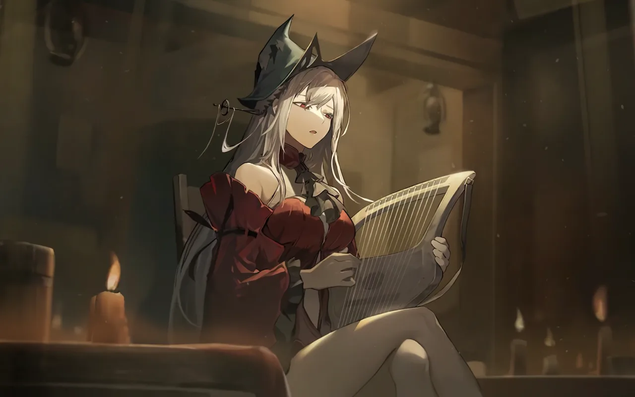 Harp Girl live wallpaper preview