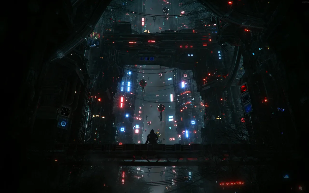 Cyberpunk Neon Chamber live wallpaper preview